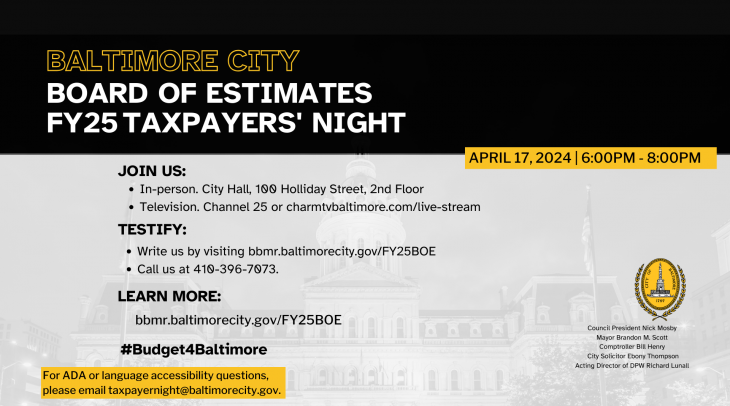 FY25 Taxpayers" Night 